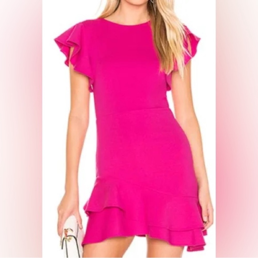 Amanda Uprichard Eclipse ruffle mini dress P
